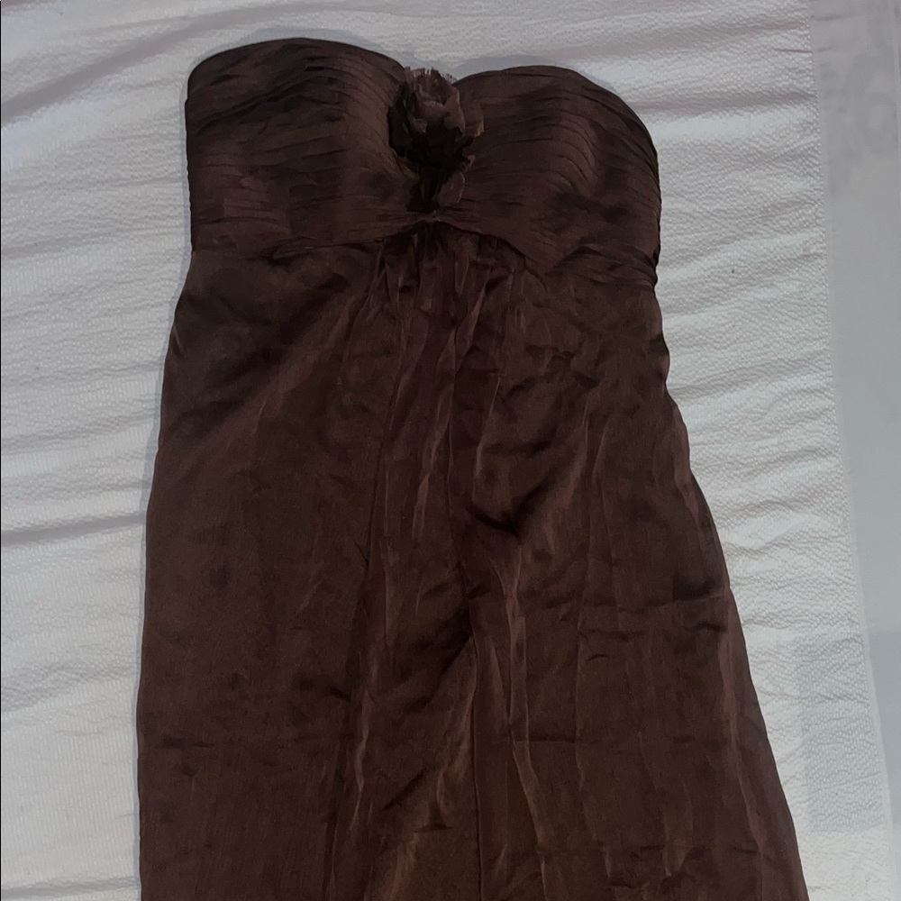 Bari Jay Long Brown Dress